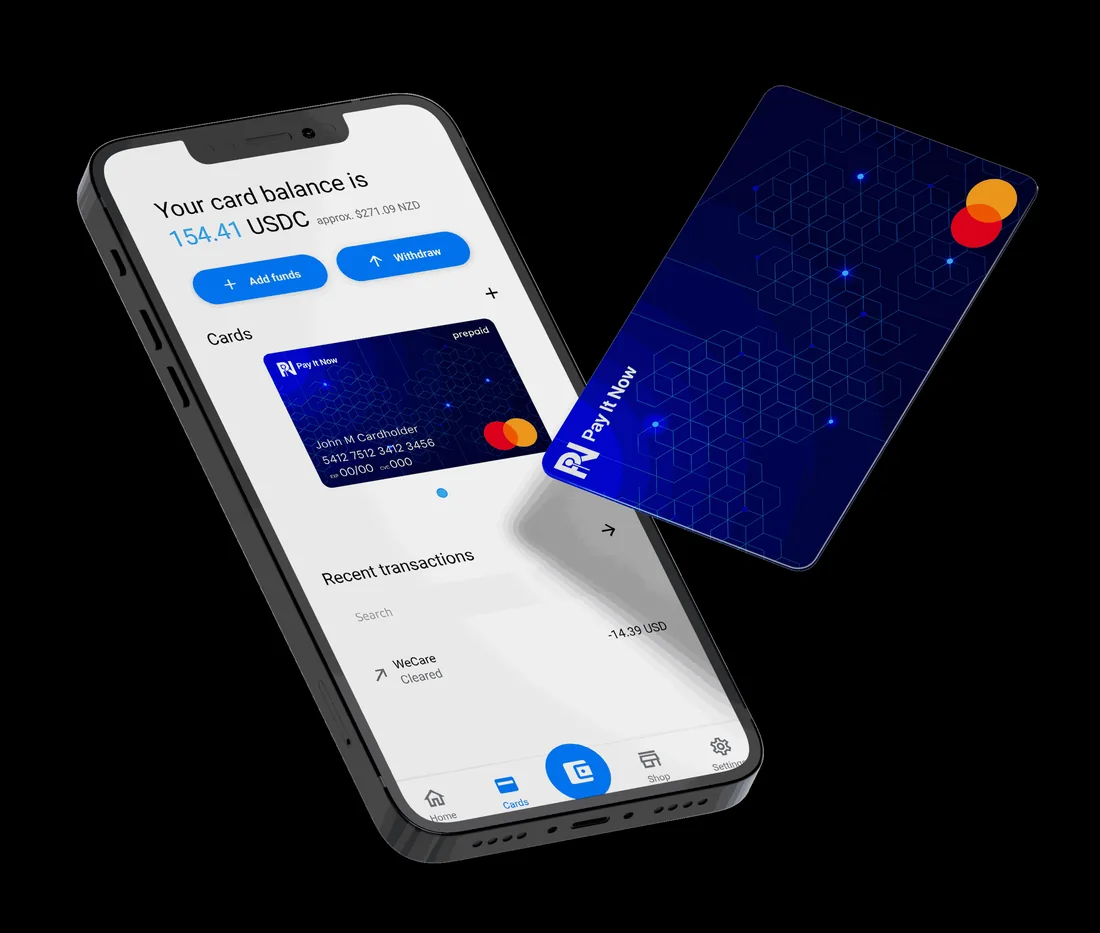 The PIN Web3 Mastercard and app