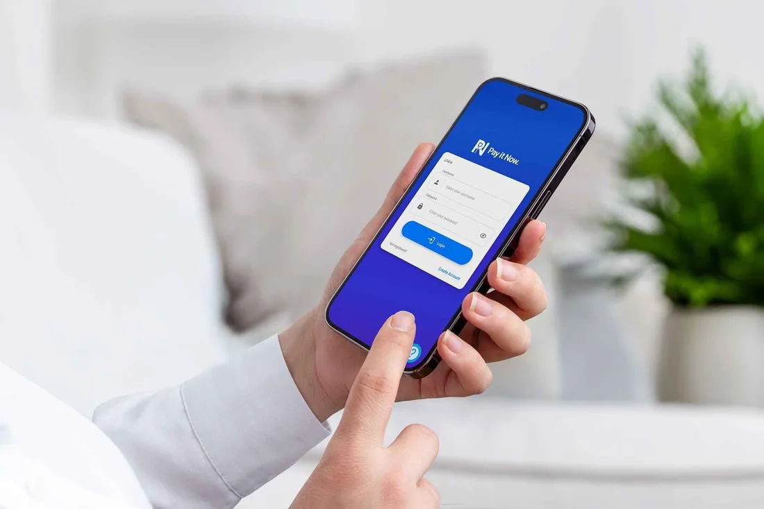 The PIN Network on a phone